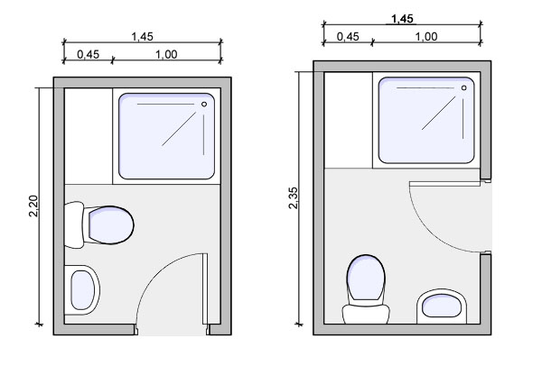 Types of bathrooms and layouts
